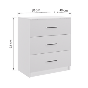 Chest Of Drawers EPSOM Black Gloss