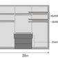 Wardrobe REDFORD 255 Graphite