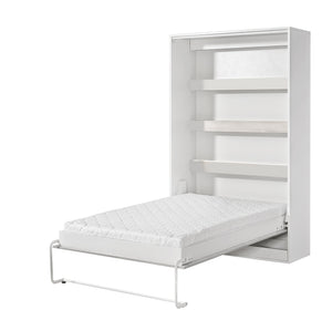 SPACEO Vertical Wall Bed 120x200 White / Black Handles