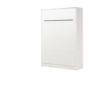 SPACEO Vertical Wall Bed 140x200 White / Black Handles
