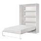 SPACEO Vertical Wall Bed 140x200 White / Black Handles