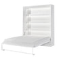 SPACEO Vertical Wall Bed 160x200 White / White Handles