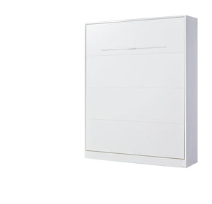SPACEO Vertical Wall Bed 160x200 White / White Handles