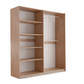 Oak Artistan Mirrored Sliding Door Wardrobe 200cm – KINGSLEY